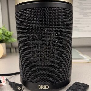 Black and Gold Portable Heater